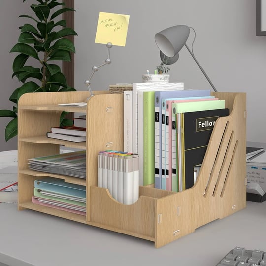 puncia-4-tiers-office-wood-desktop-organizer-letter-a4-paper-file-rack-with-vertical-horizontal-file-1