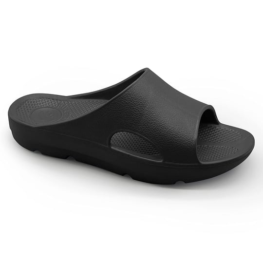 pure-stride-orthotic-slides-for-plantar-fasciitis-and-heel-spurs-adult-unisex-size-m13-black-1