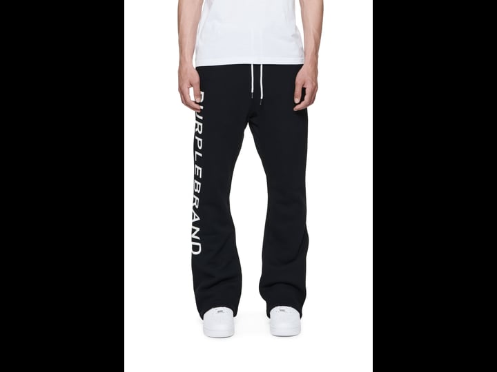 purple-brand-wordmark-flared-pants-in-black-size-2xl-1