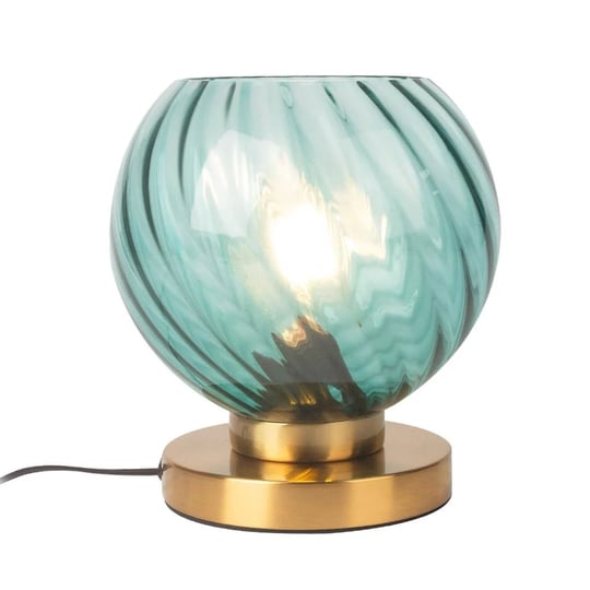 qepeety-mid-century-table-lamp-globe-desk-lamp-art-deco-lamp-with-blue-handblown-glass-shade-gold-me-1
