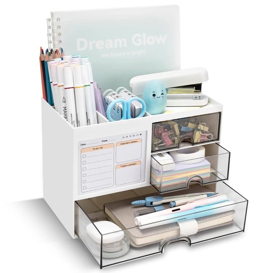 qiyvlos-desk-organizer-with-3-drawer-multi-functional-pencil-pen-holder-for-desk-desk-organizers-and-1