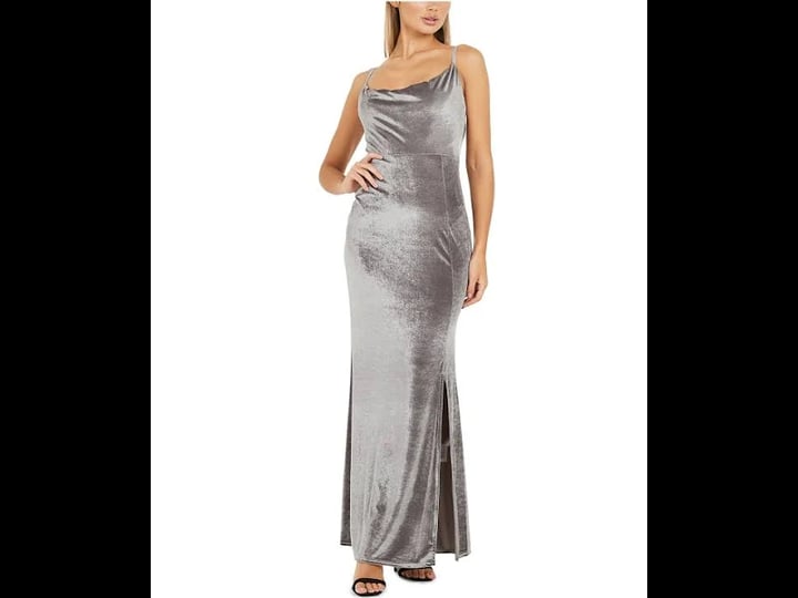 quiz-womens-gray-slitted-velvet-spaghetti-strap-scoop-neck-maxi-evening-sheath-dress-9