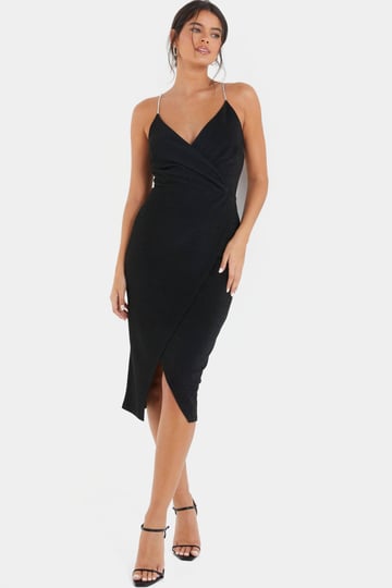 quiz-womens-wrap-midi-dress-with-embellished-straps-black-1