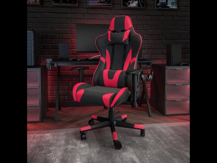 racing-gaming-ergonomic-chair-with-fully-reclining-back-in-red-leathersoft-1