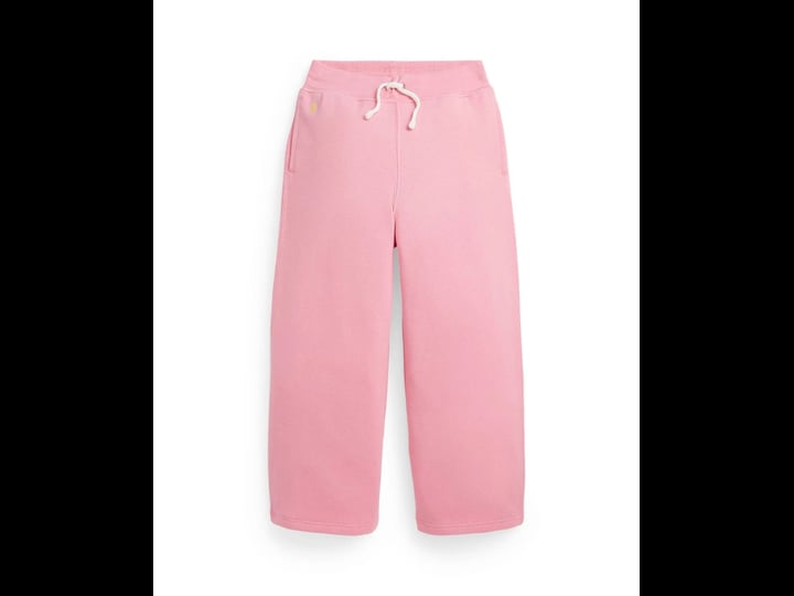 ralph-lauren-girls-terry-wide-leg-sweatpant-size-6x-in-florida-pink-w-oasis-yel-1