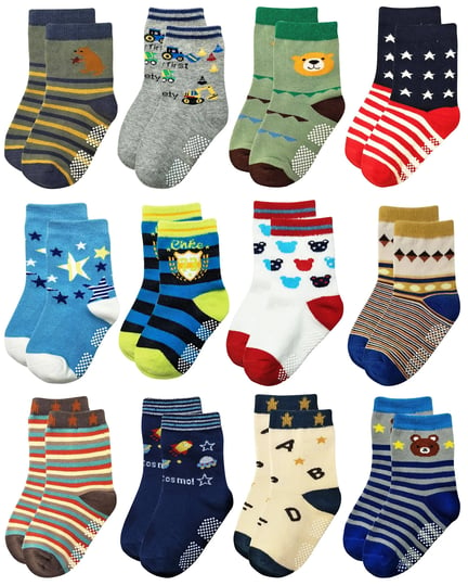 rative-non-skid-anti-slip-crew-socks-with-grips-for-baby-toddlers-boys-1-3t-12-designs-rb-71518-1