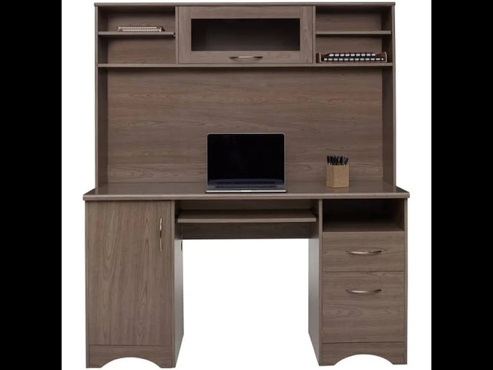 realspace-pelingo-56w-desk-with-hutch-gray-1