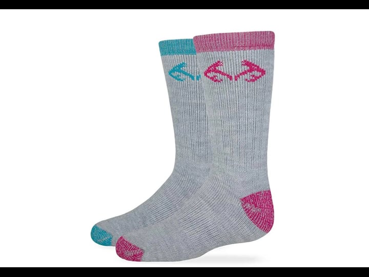 realtree-merino-wool-boot-socks-2-pair-pack-teal-fuchsia-small-1