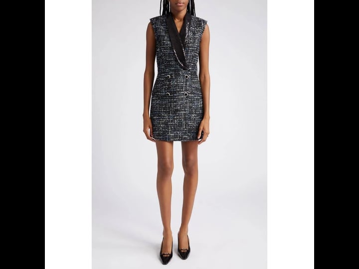 rebecca-vallance-womens-jacques-tweed-blazer-minidress-black-blue-size-13