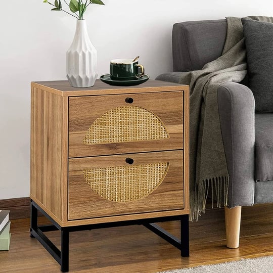 recaceik-ratten-nightstand-natural-end-bedside-table-cabinet-with-2-ratten-drawers-storage-and-metal-1
