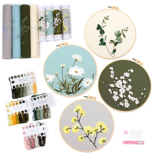 reewisly-4-pcs-embroidery-kit-for-beginners-patterns-and-instructions-diy-adult-beginner-cross-stitc-1