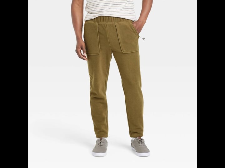 regular-fit-tapered-polar-fleece-jogger-pants-goodfellow-co-forest-green-m-1