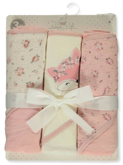 rene-rofe-baby-girls-3-pack-fox-hooded-towels-pink-multi-one-size-1