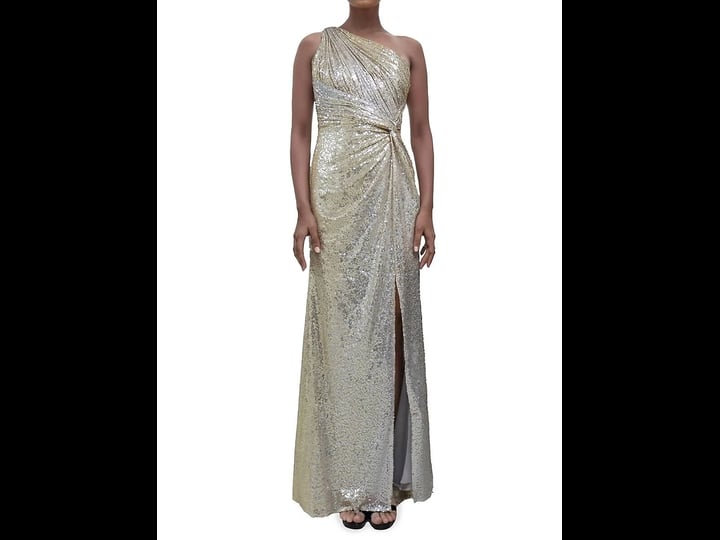 rene-ruiz-collection-womens-one-shoulder-sequin-bodycon-dress-silver-gold-size-19