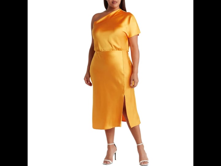 renee-c-womens-satin-one-shoulder-dress-marigold-size-1x-14-17