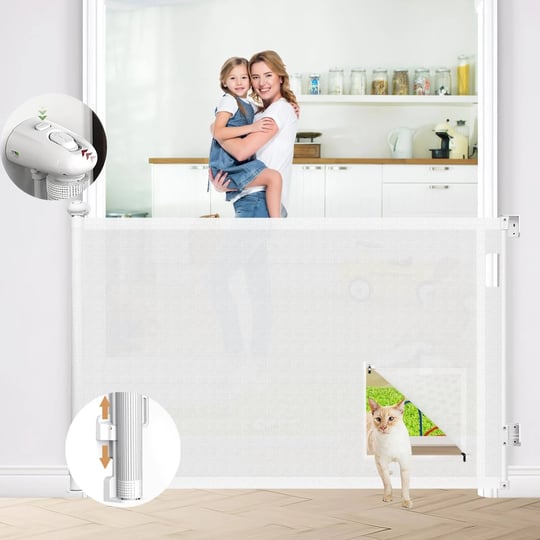 retractable-baby-gatespet-gate-with-cat-door-33-tall-extends-to-55-widemesh-child-safety-gates-for-s-1