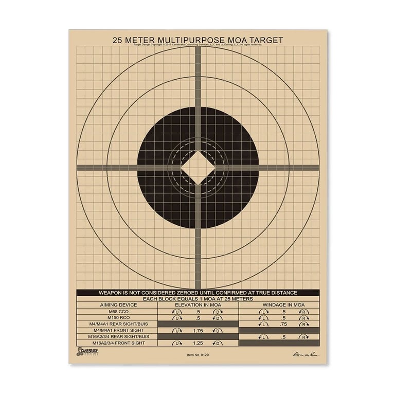 rite-in-the-rain-25-meter-zeroing-target-true-moa-multipurpose-9130