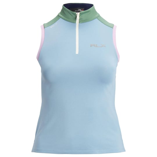rlx-golf-sleeveless-air-tech-pique-1-4-zip-tri-color-ladies-polo-shirt-vessel-blue-fatigue-multi-siz-1