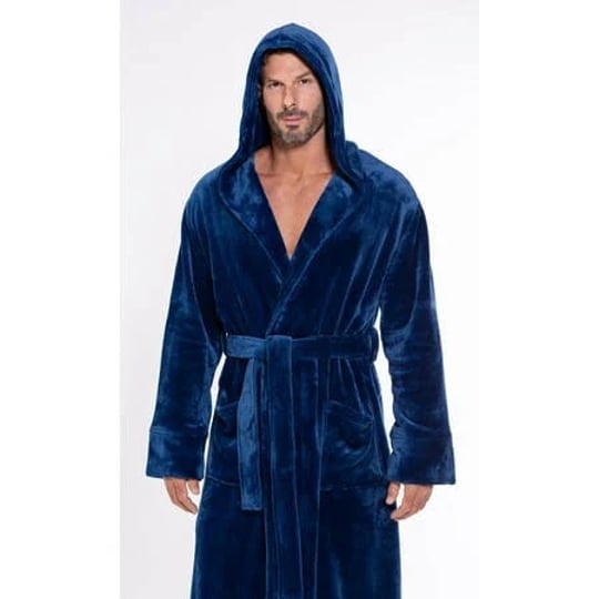 robemart-mens-navy-blue-plush-soft-warm-fleece-bathrobe-with-hood-comfy-mens-robe-small-medium-size--1