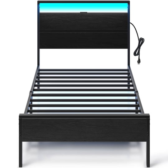 rolanstar-bed-frame-with-charging-station-twin-bed-with-led-lights-headboard-metal-platform-strong-m-1
