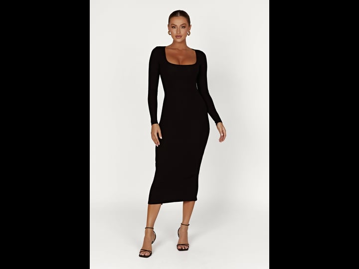 rom-sierra-scoop-neck-long-sleeve-midi-dress-black-3xl-afterpay-meshki-18th-birthday-outfitssierra-s-1