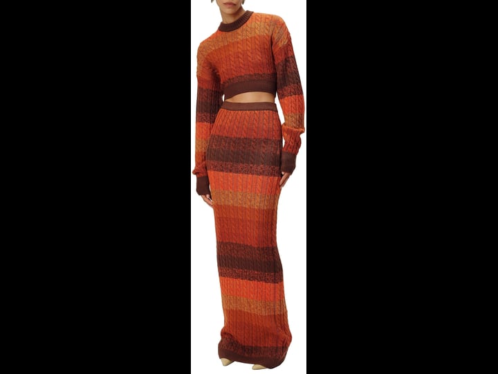 ronny-kobo-womens-dava-knit-skirt-red-mid-length-skirts-1