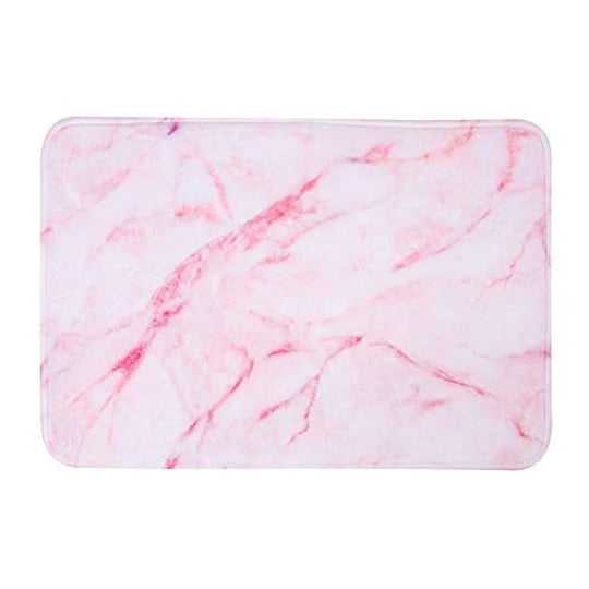 rosielily-pink-bath-mat-marble-bathroom-rug-abstract-bath-rug-pink-marble-bathroom-rug-bath-mats-for-1