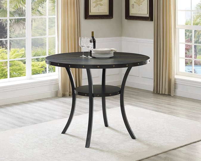 roundhill-furniture-biony-dining-collection-espresso-wood-counter-height-nailhead-round-dining-table-1