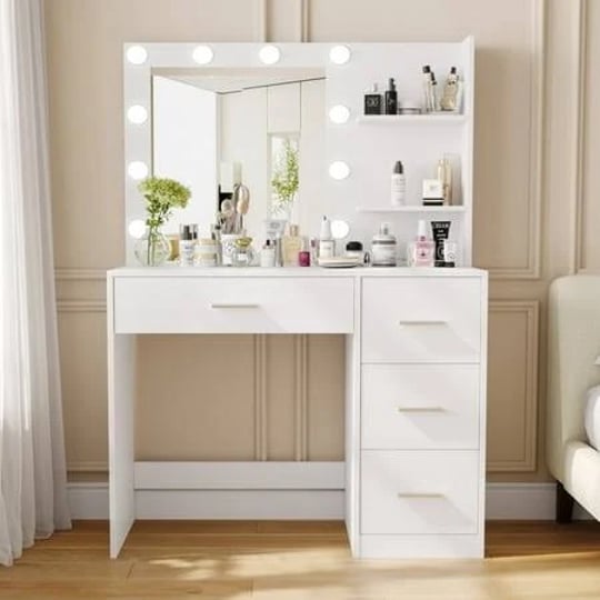 rovaurx-makeup-vanity-table-with-lighted-mirror-makeup-vanity-desk-with-storage-shelf-and-4-drawers--1