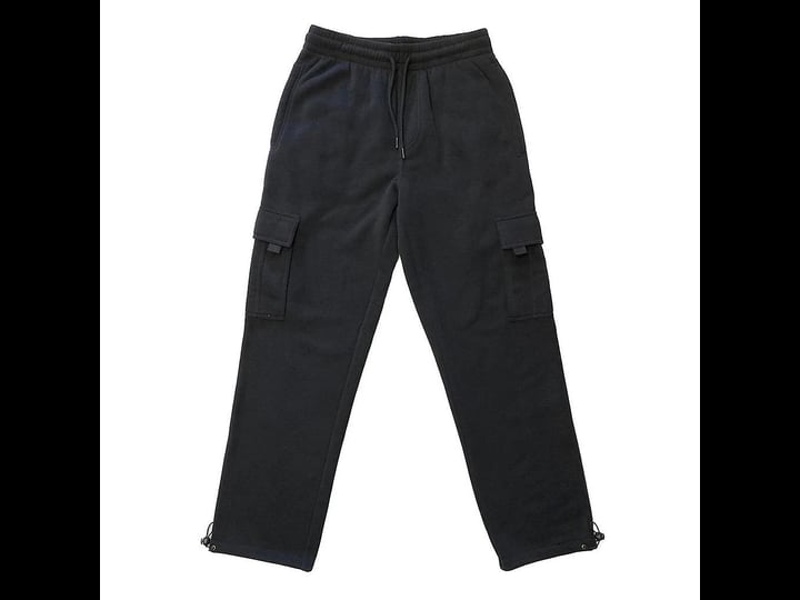 royal-blue-apparel-royal-blue-mens-fleece-cargo-pants-black-size-large-1