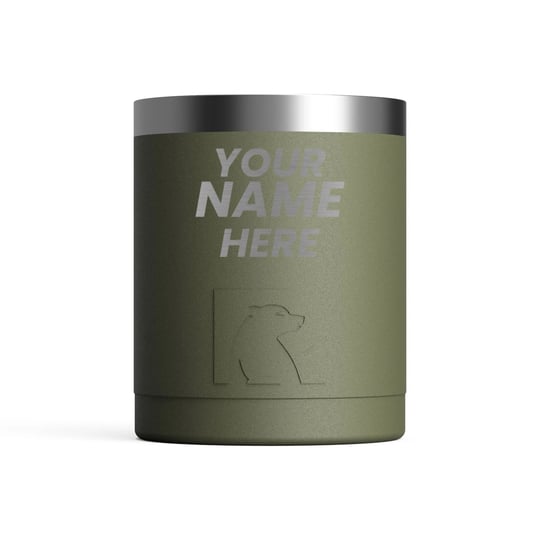 rtic-12oz-lowball-tumbler-olive-matte-stainless-steel-vacuum-insulated-flip-top-lid-1
