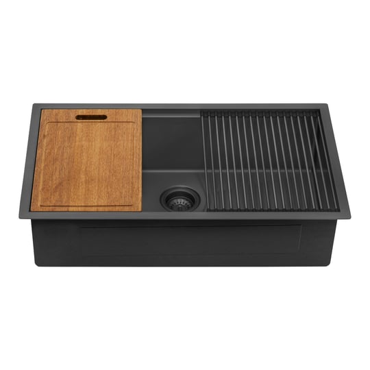 ruvati-33-inch-gunmetal-black-stainless-steel-workstation-undermount-kitchen-sink-single-bowl-1