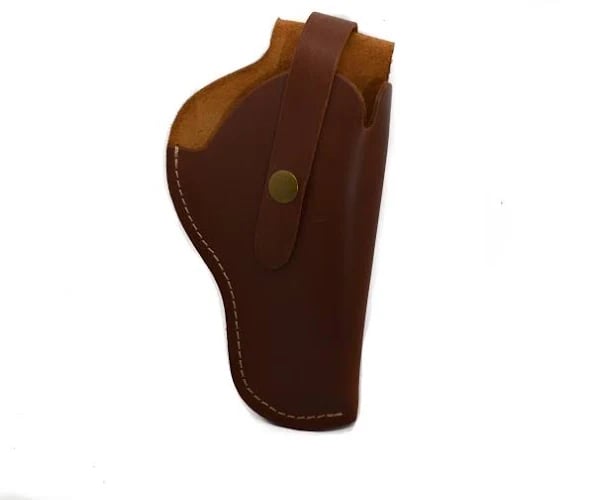 saddle-mate-leather-gun-holster-with-adjustable-retention-strap-brown-6-in-1
