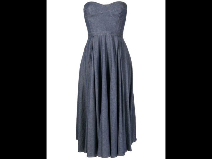saiid-kobeisy-denim-strapless-dress-blue-1