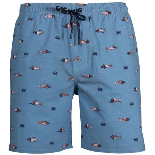 salt-life-mens-red-white-blue-aqua-board-shorts-chambray-size-s-1