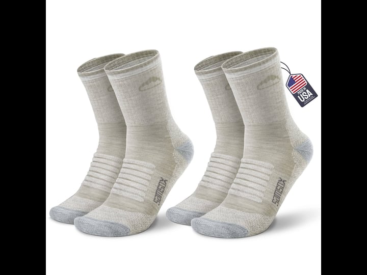 samsox-2-pack-merino-wool-hiking-sock-made-in-usa-oatmeal-sm-1