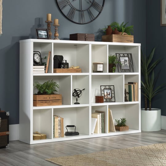 sauder-horizontal-bookcase-soft-white-finish-1