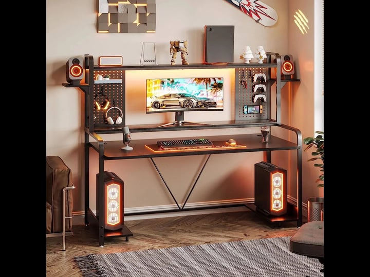 sedeta-gaming-desk-55-computer-desk-with-hutch-and-shelves-led-lights-pegboard-and-monitor-shelf-lar-1
