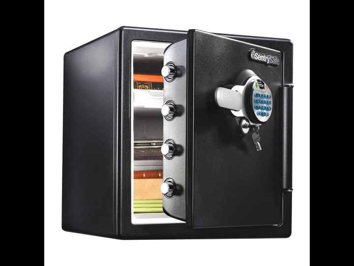 sentrysafe-sfw123btc-fingerprint-biometric-fire-and-water-resistant-safe-1-23-cu-ft-black-1