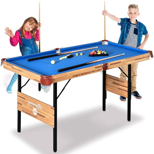 serenelifehome-4-5ft-folding-pool-table-54in-portable-foldable-billiards-game-table-for-kids-and-adu-1