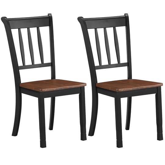 set-of-2-solid-wood-dining-chairs-antique-dining-side-chairs-black-1