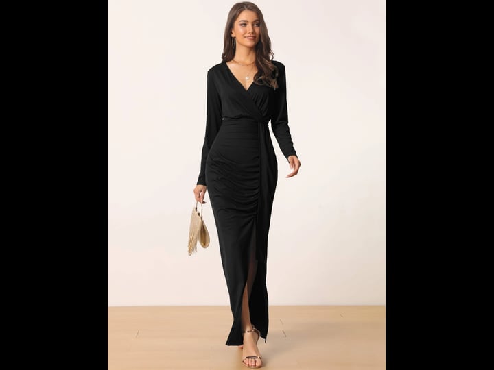 seta-t-womens-long-sleeve-maxi-bodycon-v-neck-draped-front-ruched-cocktail-party-dress-with-slit-siz-1