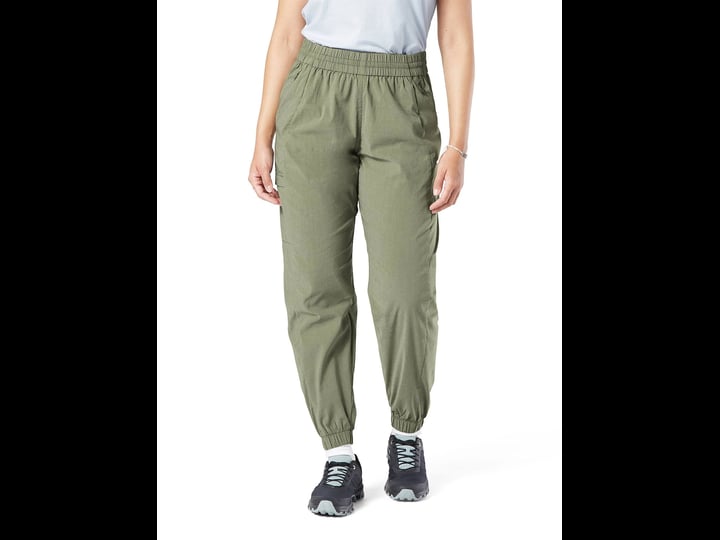 signature-by-levi-strauss-co-womens-outdoors-cargo-joggers-size-small-green-1