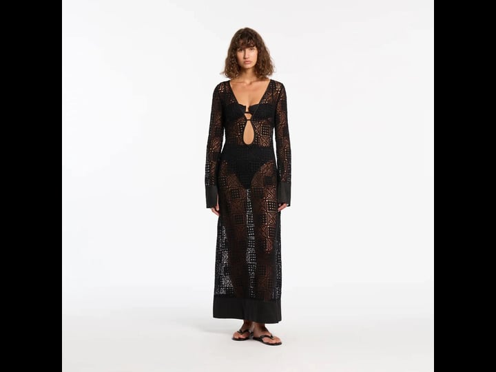 sir-rayure-crochet-long-sleeve-maxi-dress-1