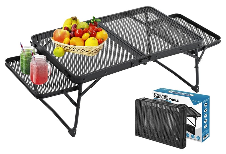 skiken-small-low-camping-table-with-wing-panels-folding-short-picnic-table-outdoor-table-with-2-side-1
