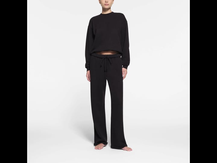 skims-classic-straight-leg-pants-onyx-black-cotton-fleece-xl-x-large-womens-1