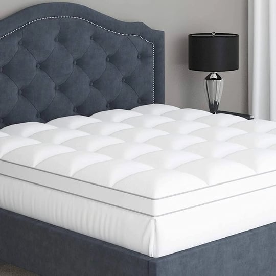 sleep-mantra-king-cooling-mattress-topper-pillow-top-optimum-thickness-soft-100-cotton-fabric-breath-1