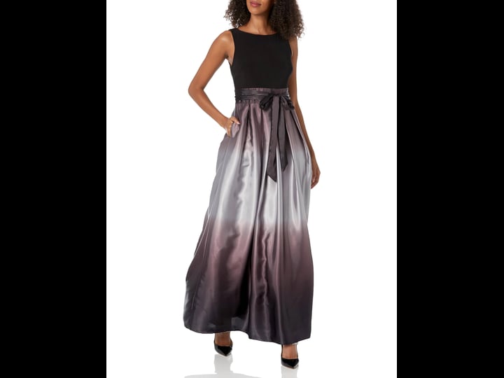 slny-womens-satin-bow-ombre-formal-dress-size-16-black-1