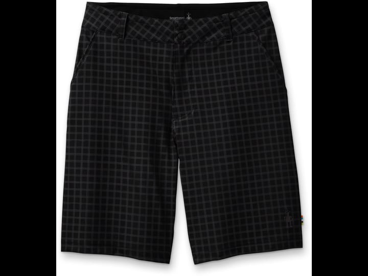 smartwool-merino-sport-10in-short-mens-black-plaid-print-xl-1