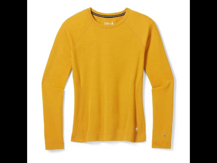 smartwool-womens-classic-thermal-merino-base-layer-crew-xs-honey-gold-heather-1